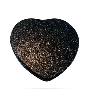 Shimmer Black Heart Compact Mirror